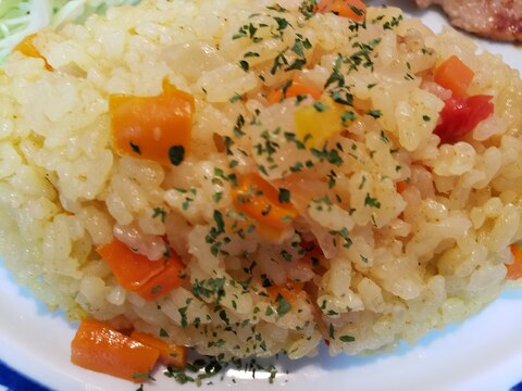 炊飯器で作るカレーピラフ♪